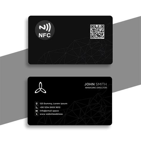 add nfc to business cards|nfc business card template.